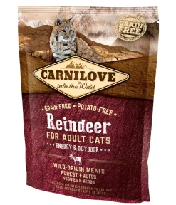 Carnilove Trockenfutter für Katzen Energy & Outdoor Adult, Rentier