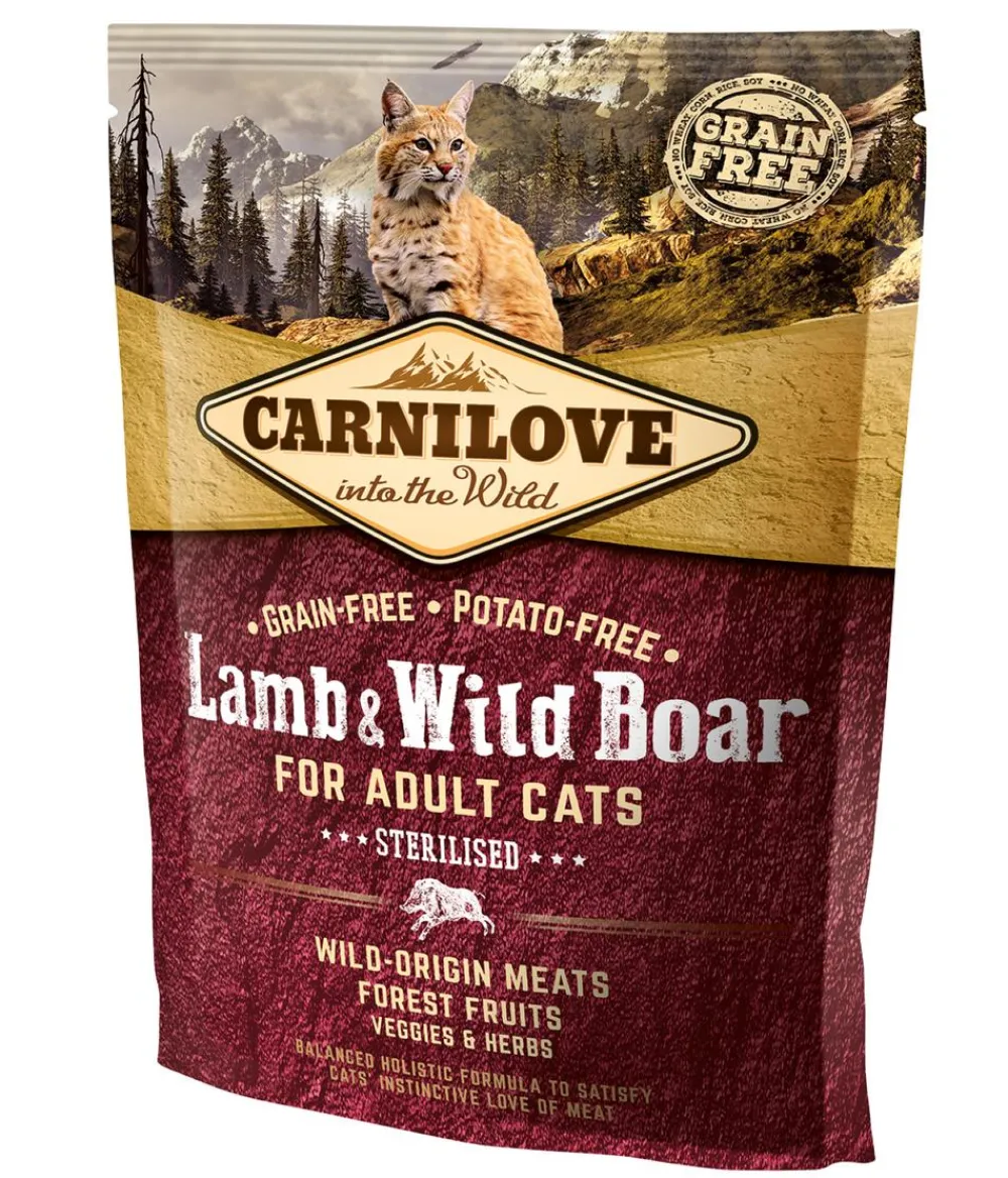 Carnilove Trockenfutter Katze > Trockenfutter für Katzen Sterilised Adult, Lamm & Wildschwein