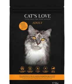 CAT'S LOVE Trockenfutter für Katzen Adult, 2 kg Hot