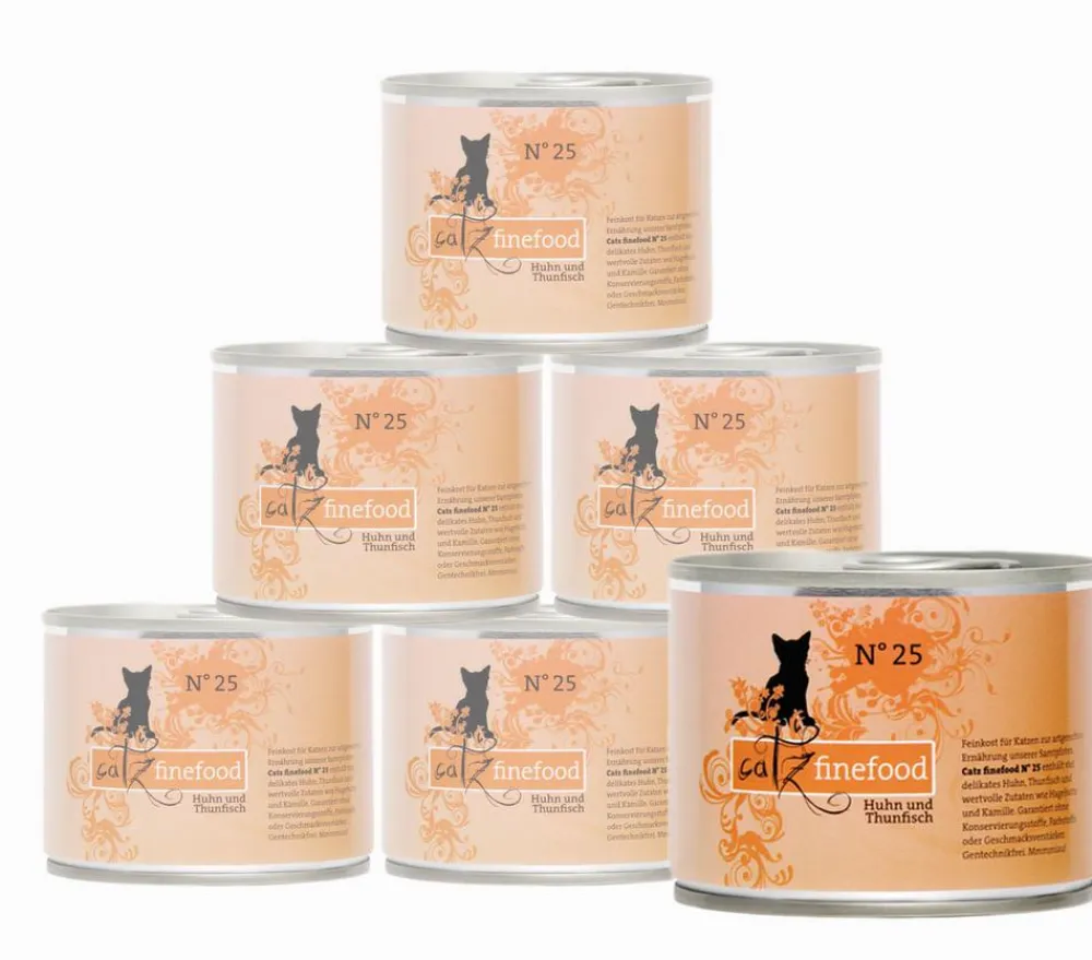 catz finefood Nassfutter Katze > Nassfutter für Katzen, 6 x 200 g