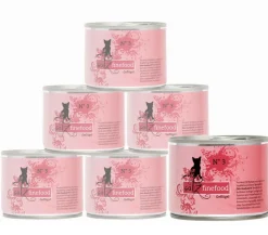 catz finefood Nassfutter für Katzen, 6 x 200 g Hot