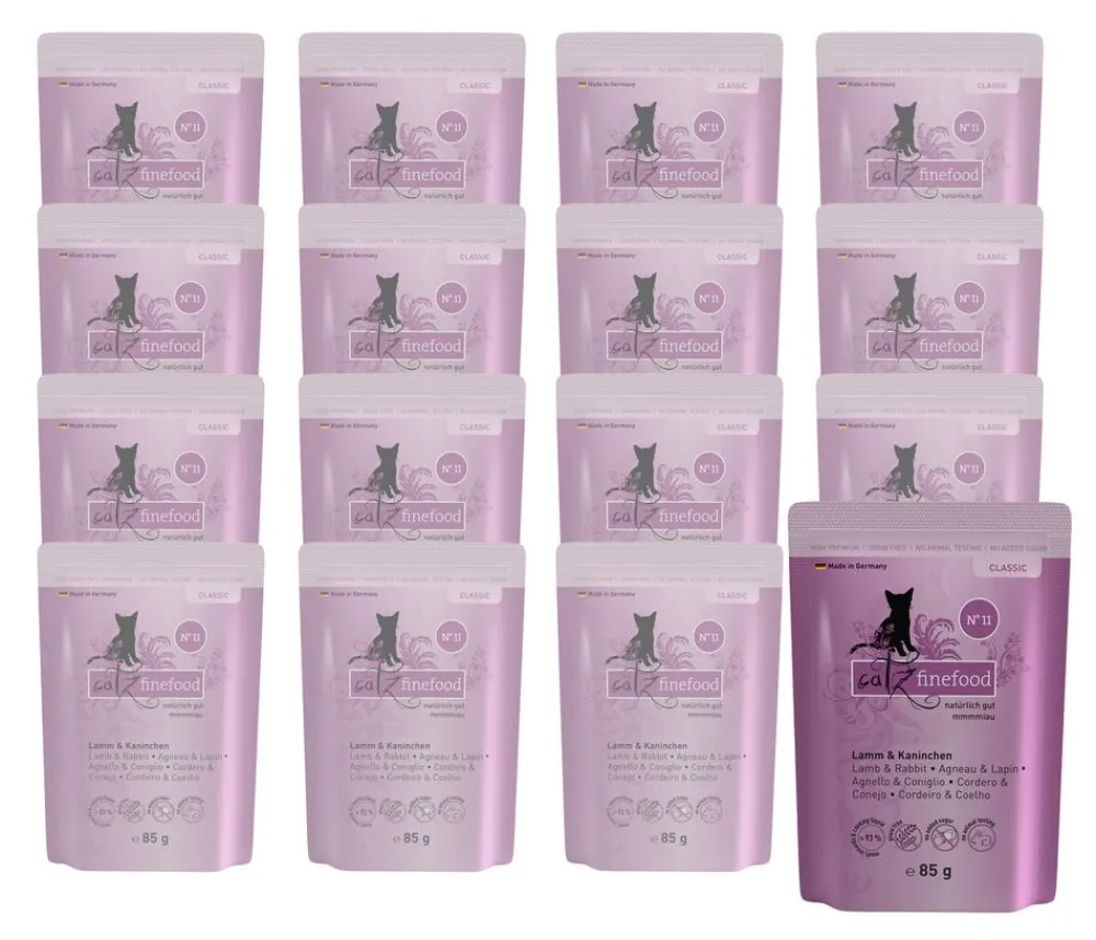 catz finefood , Nassfutter für Katzen, 16 x 85 g Discount