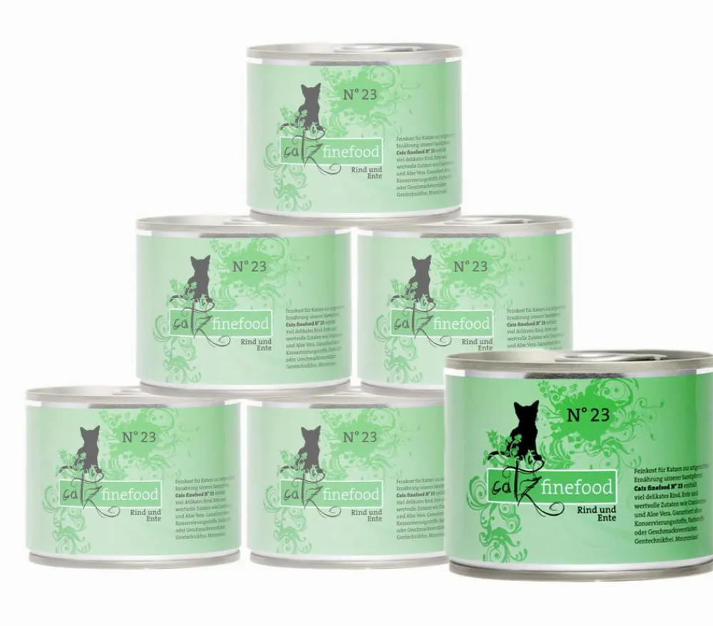 catz finefood Nassfutter Katze - Nassfutter für Katzen, 6 x 200 g