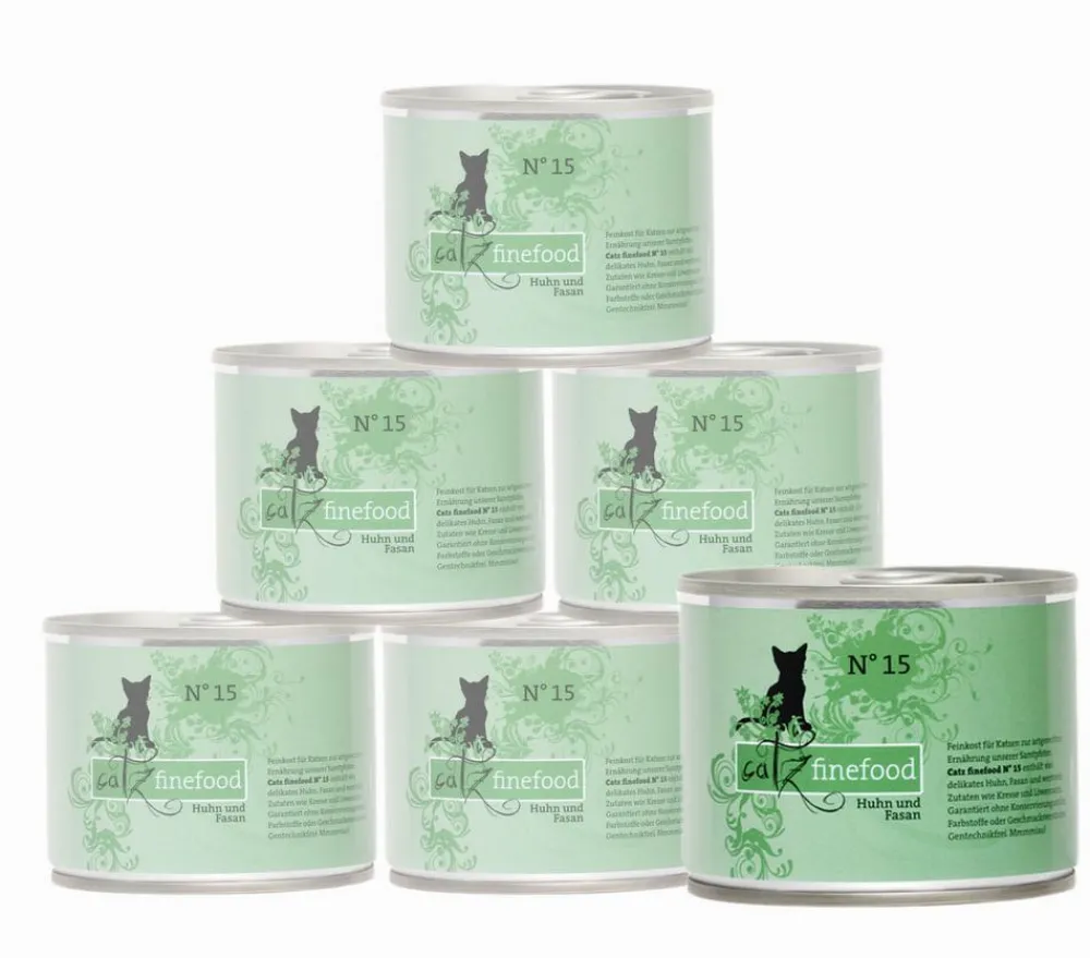 catz finefood Nassfutter Katze - Nassfutter für Katzen, 6 x 200 g