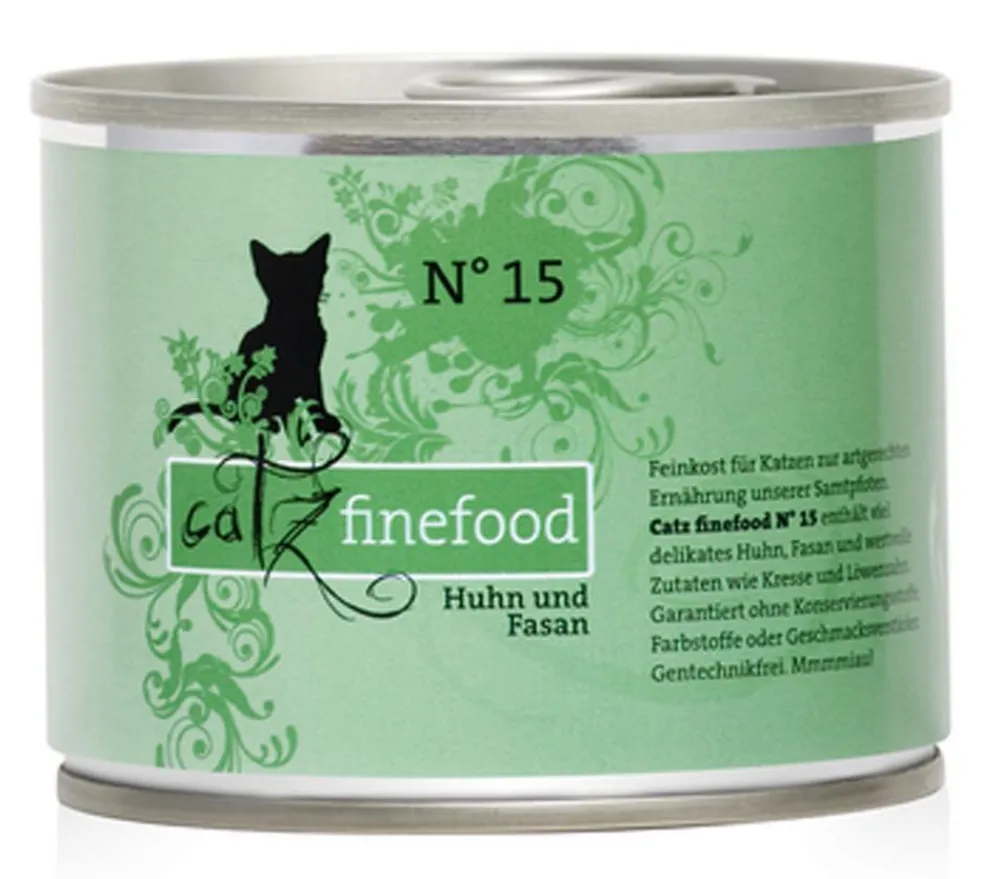 catz finefood Nassfutter Katze - Nassfutter für Katzen, 6 x 200 g
