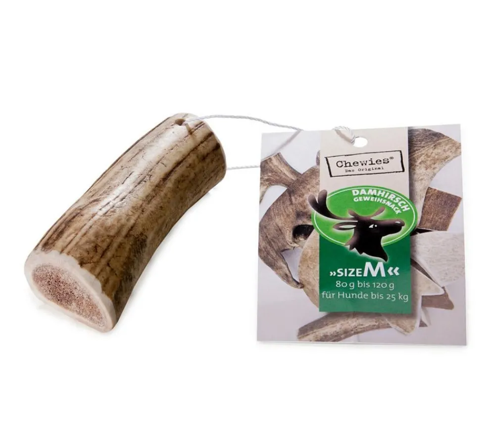 Chewies Hundeleckerlies - Hundesnack Geweihsnack Damhirsch