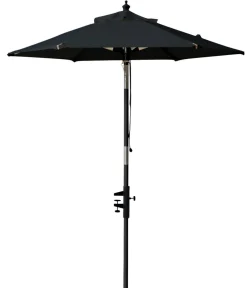Cinas Balkonschirm, rund, ca. Ø180/H200 cm Schwarz Online