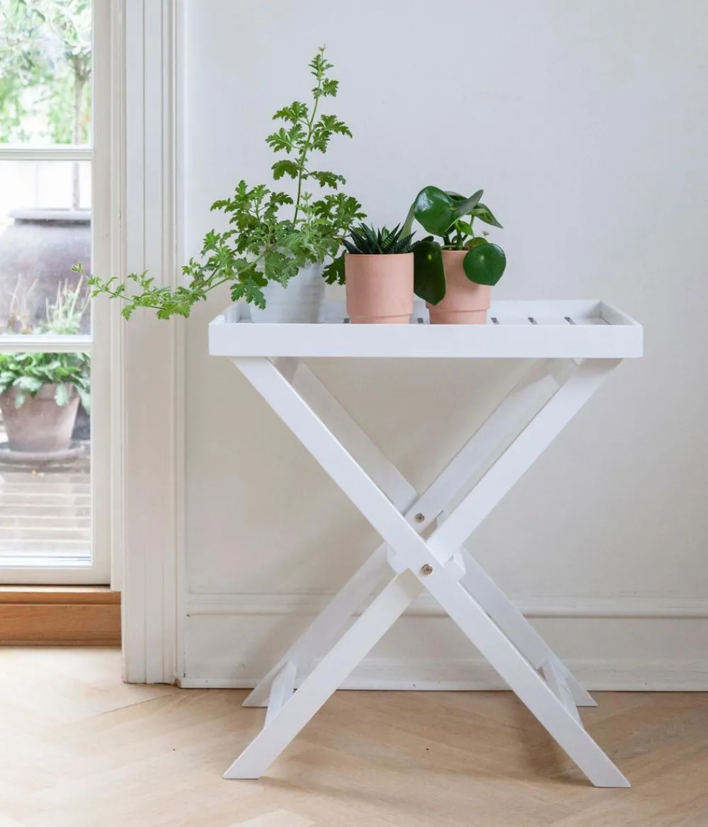 Cinas Tabletttisch, ca. B60/H65/T40 cm Weiß Outlet