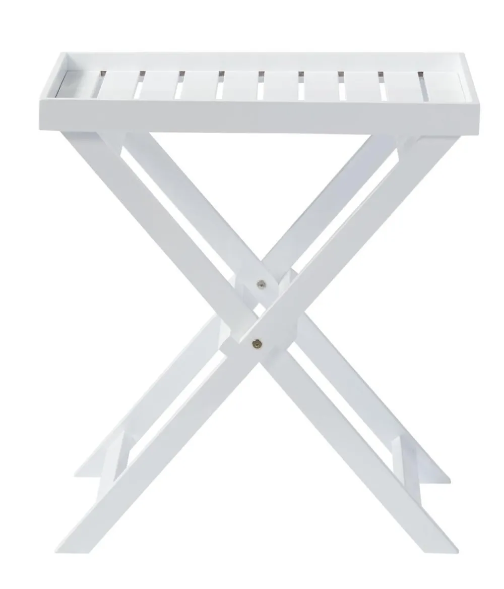Cinas Tabletttisch, ca. B60/H65/T40 cm Weiß Outlet
