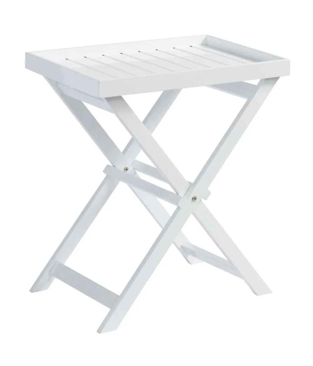 Cinas Tabletttisch, ca. B60/H65/T40 cm Weiß Outlet