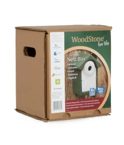 CJ Wildlife Nistkästen - WoodStone® Nistkasten Holzbeton, Einflugloch ca. Ø32 mm,