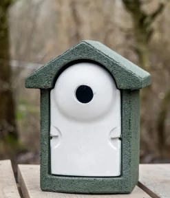 CJ Wildlife Nistkästen - WoodStone® Nistkasten Holzbeton, Einflugloch ca. Ø32 mm,