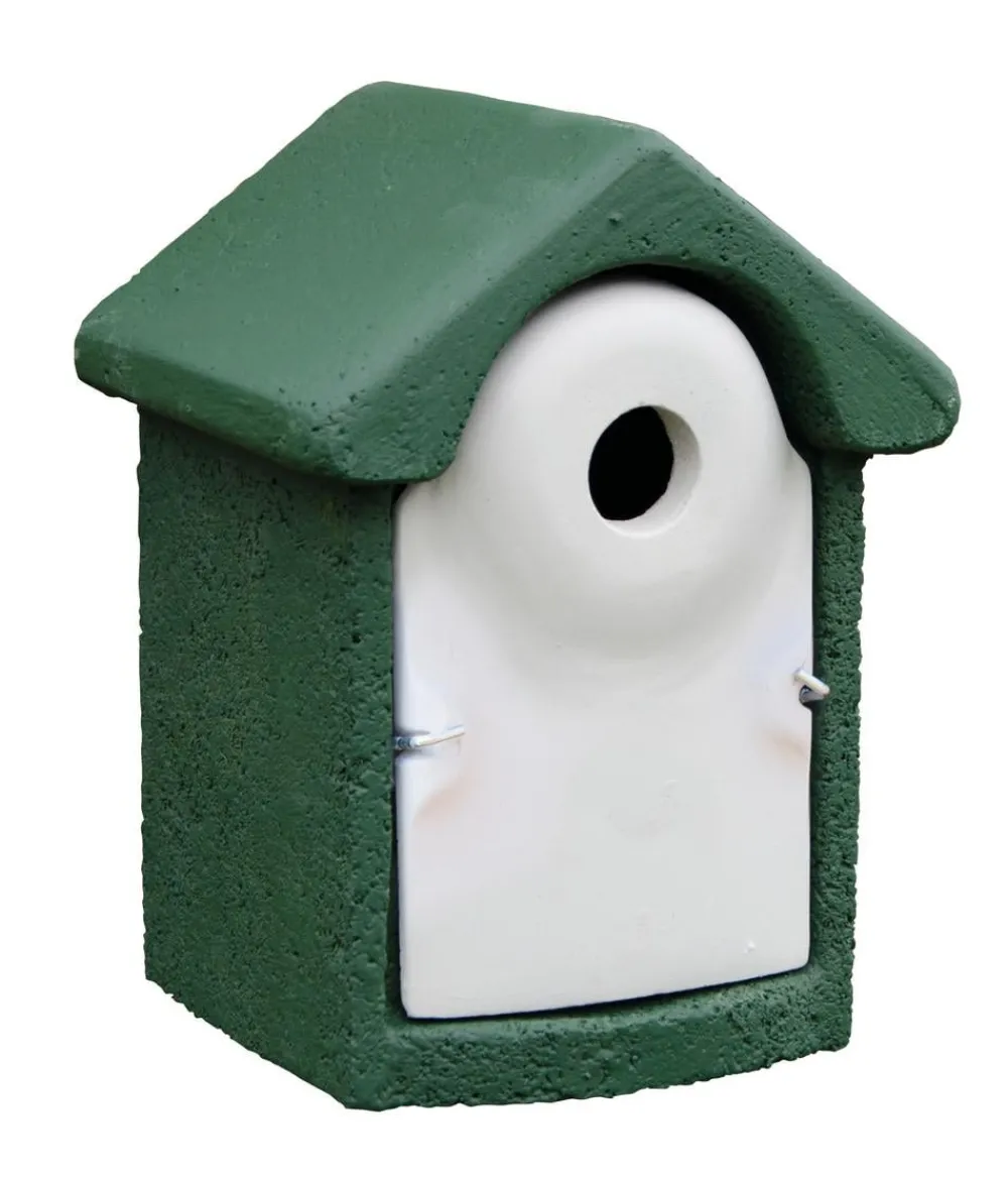 CJ Wildlife Nistkästen - WoodStone® Nistkasten Holzbeton, Einflugloch ca. Ø32 mm,