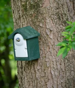CJ Wildlife Nistkästen - WoodStone® Nistkasten Holzbeton, Einflugloch ca. Ø32 mm,