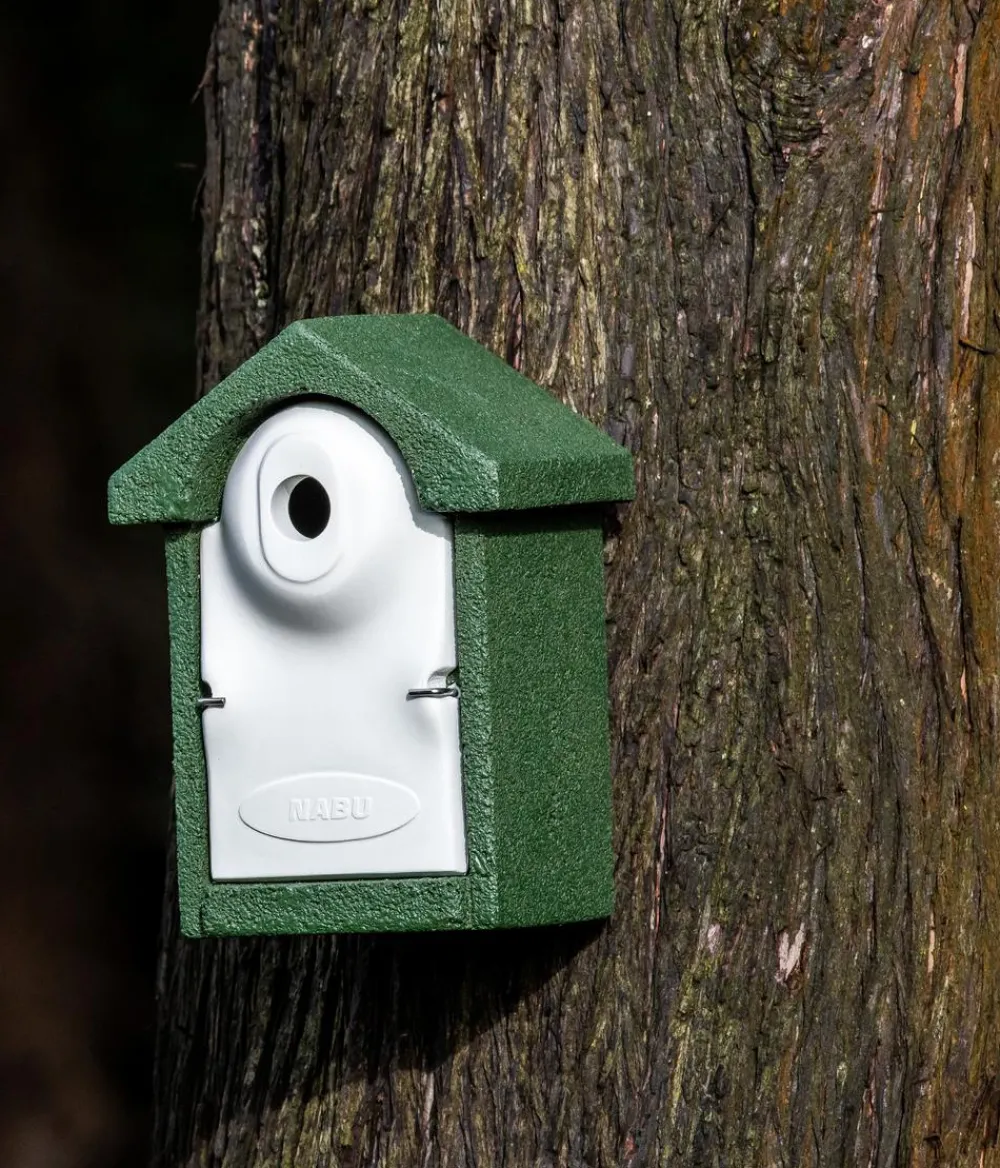 CJ Wildlife WoodStone® Nistkasten Holzbeton, Einflugloch ca. Ø28 mm, grün