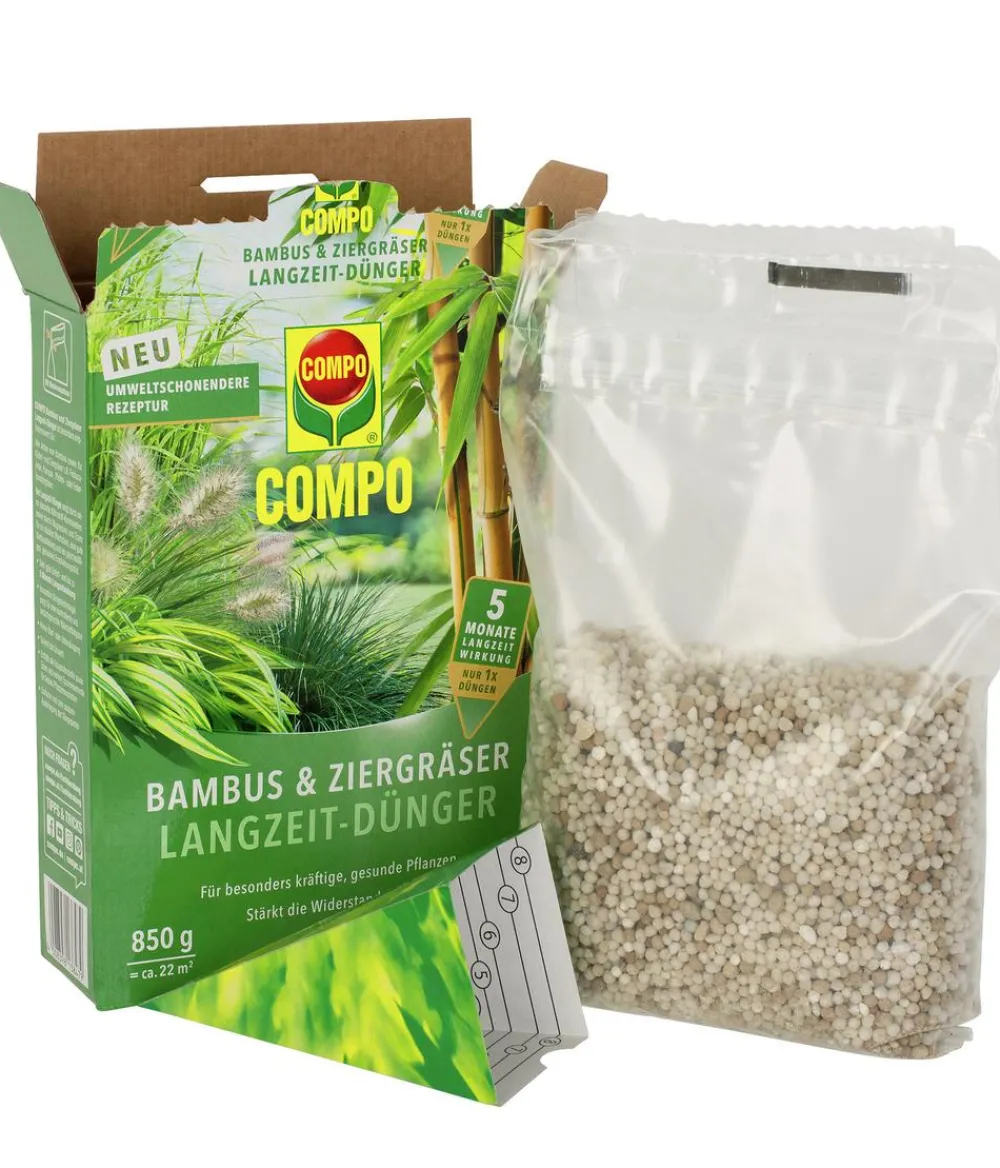 Compo Spezialdünger - Bambus & Ziergräser Langzeit-Dünger, 850 g