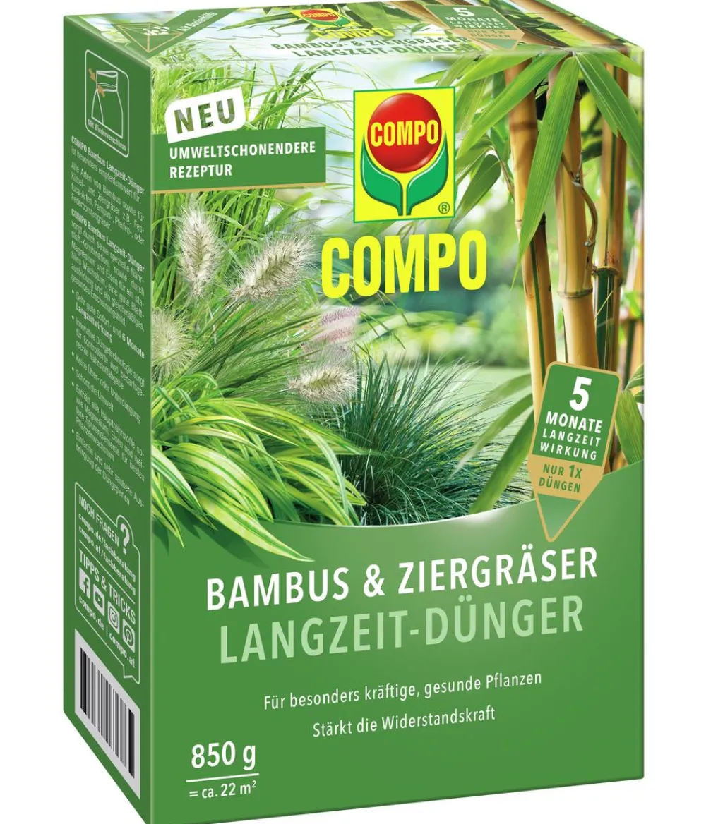 Compo Spezialdünger - Bambus & Ziergräser Langzeit-Dünger, 850 g