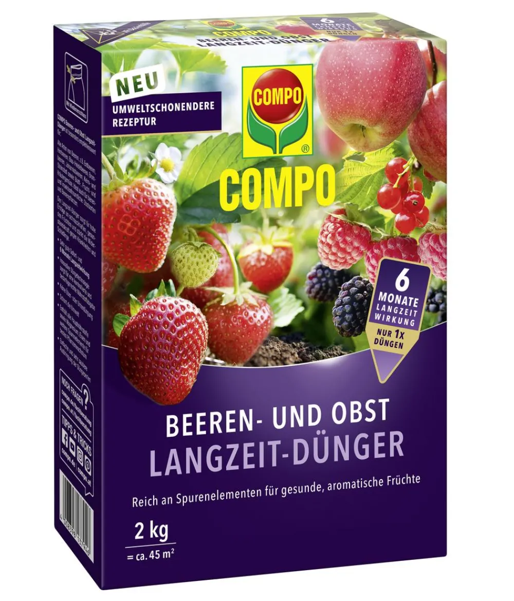Compo Obst- & Gemüsedünger - Beeren- & Obst Langzeit-Dünger, 2 kg