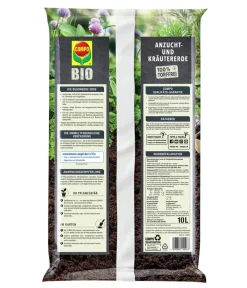 Compo Spezialerde > BIO Anzucht- und Kräutererde torffrei, 10 l