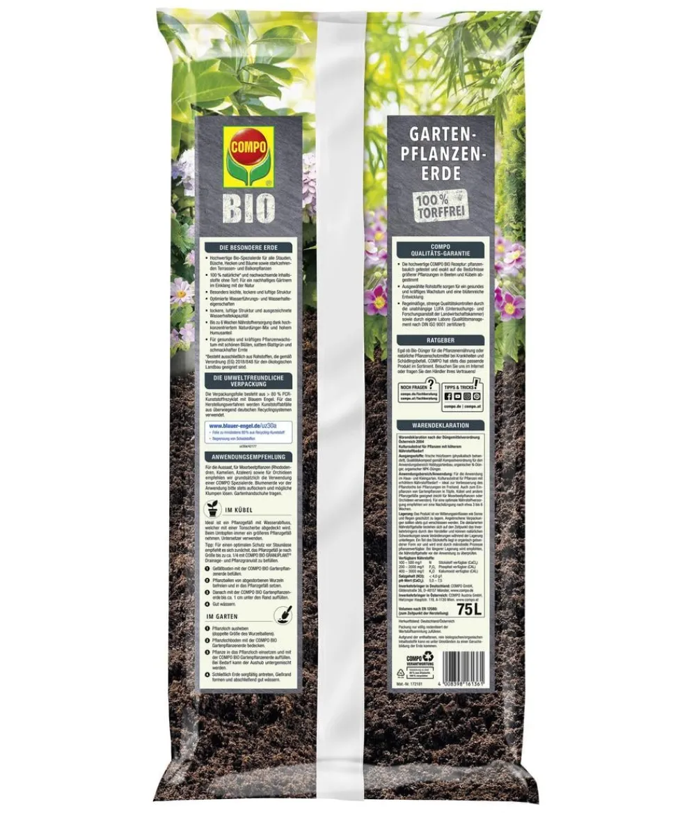 Compo BIO Gartenpflanzerde, 75 l Outlet