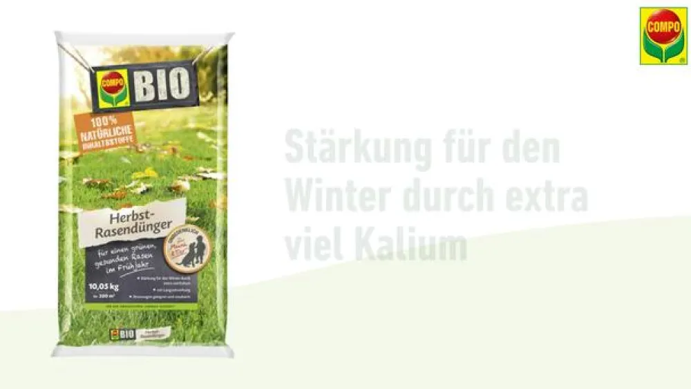 Compo Rasendünger > BIO Herbst-Rasendünger, 10,05 kg