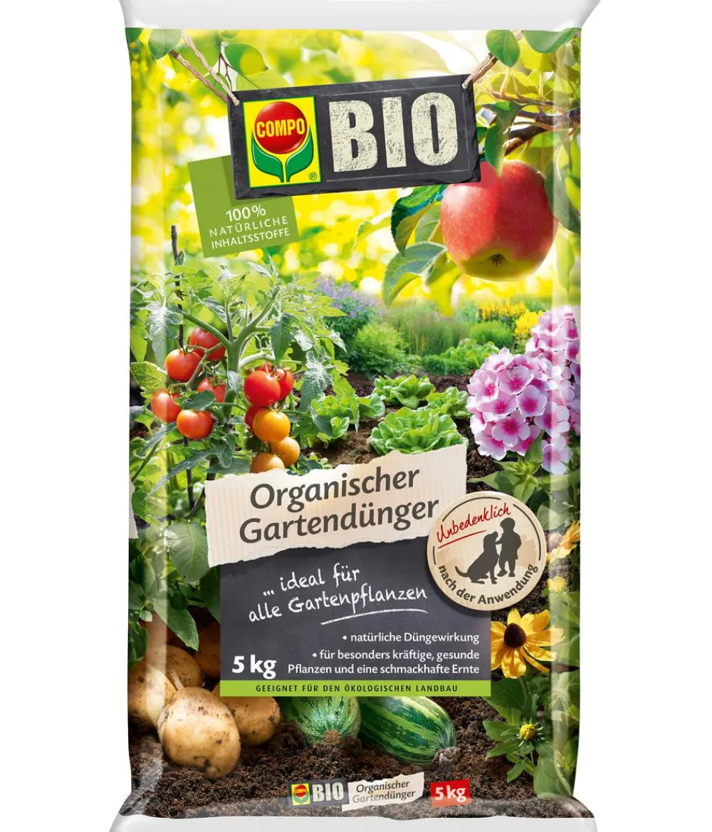 Compo Universaldünger|Obst- & Gemüsedünger > BIO Organischer Gartendünger, 5 kg