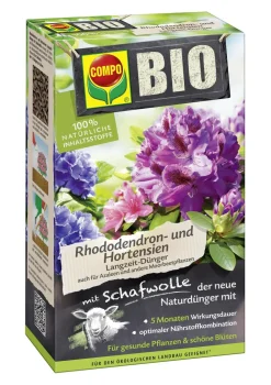 Compo Blumendünger - BIO Rhododendron und Hortensien Langzeit-Dünger, 750 g