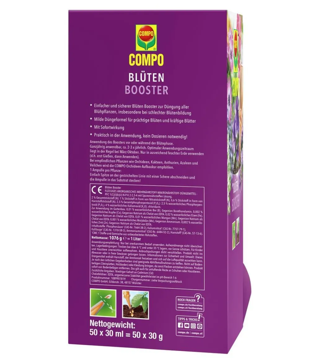 Compo Blumendünger > Blütenbooster, flüssig, 30 ml