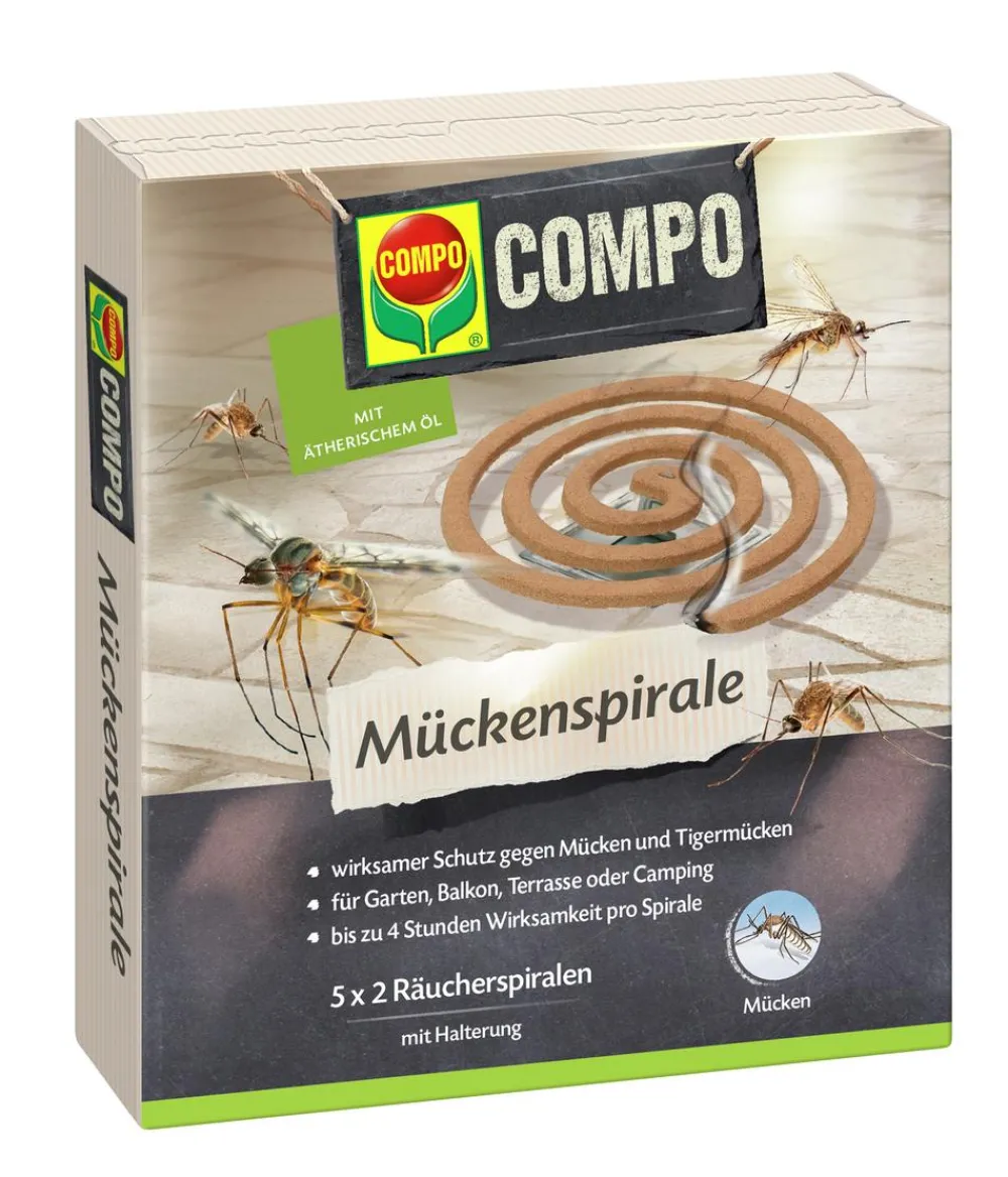 Compo Mückenspirale mit Halterung, 10 Stk. Hellbraun Best