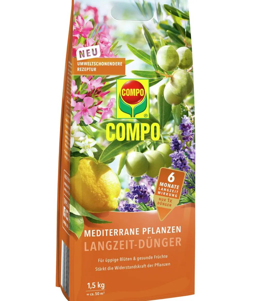 Compo Mediterraner Pflanzen Langzeit-Dünger, 1,5 kg Clearance