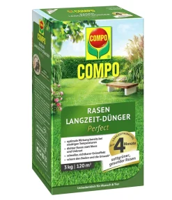 Compo Rasendünger - Rasen Langzeit-Dünger Perfect, 3 kg