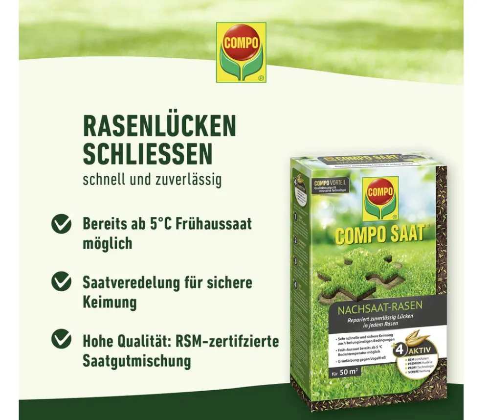 Compo Rasensamen - Saat® Nachsaat-Rasen