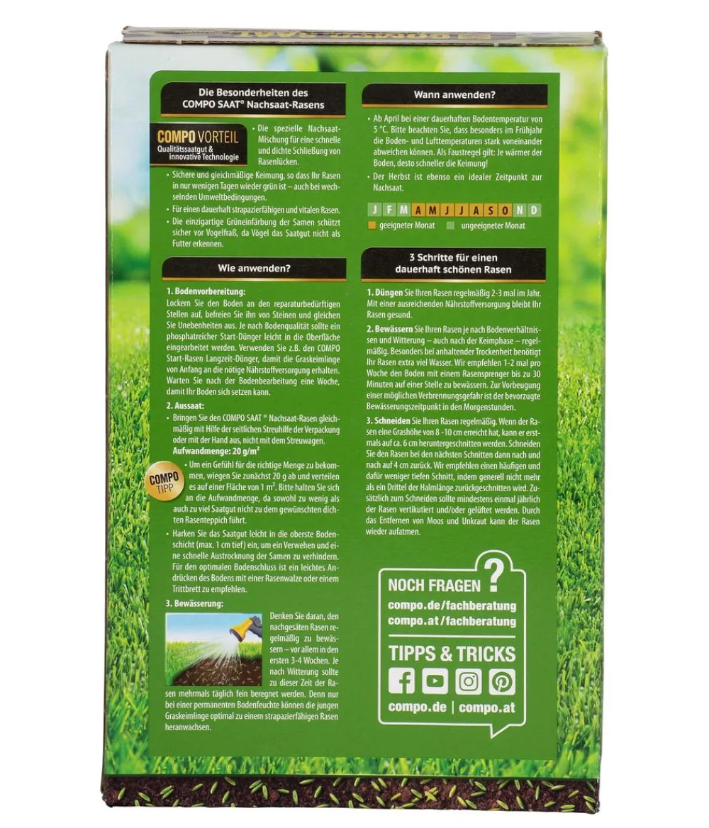 Compo Rasensamen - Saat® Nachsaat-Rasen