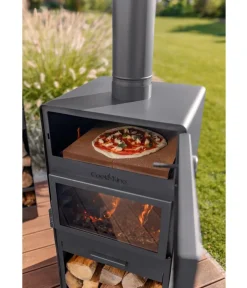 CookKing Gartenkamine - Terrassenofen Vento Plus, ca. B50/H150/T50 cm Schwarz
