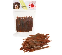 Corwex Hundeleckerlies - Hundesnack Entenbrust in Streifen