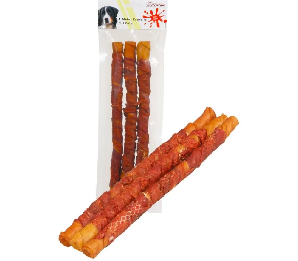 Corwex Hundeleckerlies - Hundesnack 1 m Kaurolle, 3 x 34 cm, 315 g