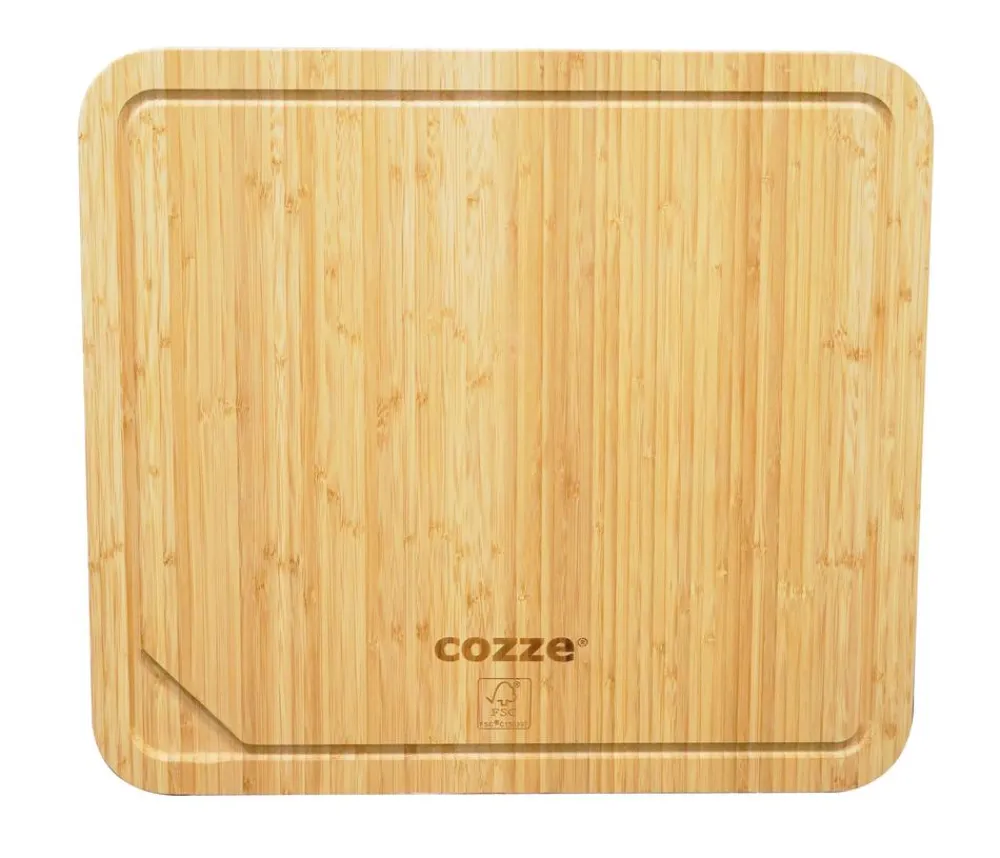 cozze® Cozze Bambus-Schneidebrett XL, ca. B49/H2/T54 cm Braun Hot