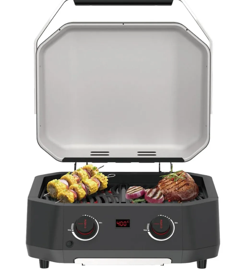cozze® Elektrogrills > Cozze Elektrogrill E-500 mit 2 Zonen, ca. B59,7/H37,8/T58,9 cm