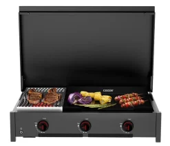 cozze® Gasgrills - Cozze Gasgrill Combo 900, ca. B90/H22/T64 cm Schwarz