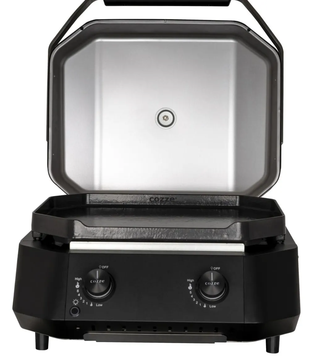 cozze® Gasgrills > Cozze Gasgrill G-500 Plancha mit 2 Brennern, ca. B59,7/H37,8/T58,9 cm