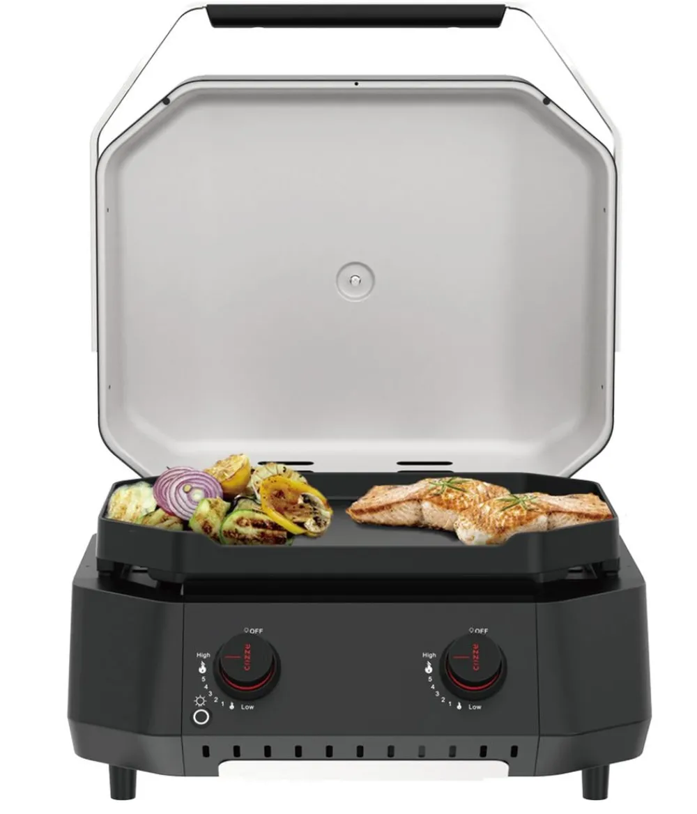 cozze® Gasgrills > Cozze Gasgrill G-500 Plancha mit 2 Brennern, ca. B59,7/H37,8/T58,9 cm