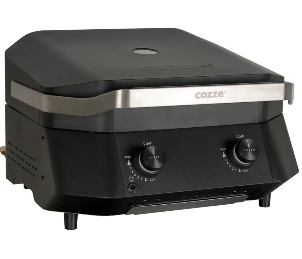 cozze® Gasgrills > Cozze Gasgrill G-500 Plancha mit 2 Brennern, ca. B59,7/H37,8/T58,9 cm