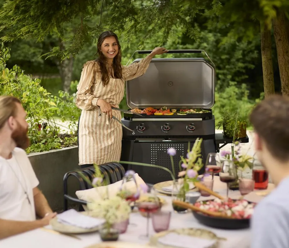 cozze® Gasgrills - Cozze Gasgrill Plancha G-800, ca. B86/H38/T64,5 cm Schwarz