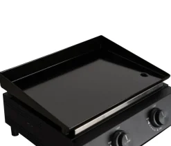 cozze® Gasgrills - Cozze Gasgrill Plancha G-400 mit 2 Brennern, ca. B49/H22,5/T45,5 cm Schwarz