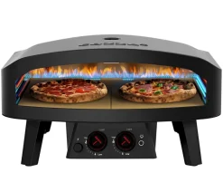 cozze® Cozze Gas-Pizzaofen Classic Black Edition, inkl. Pizzastein, 60,3 x 59,5 cm (24