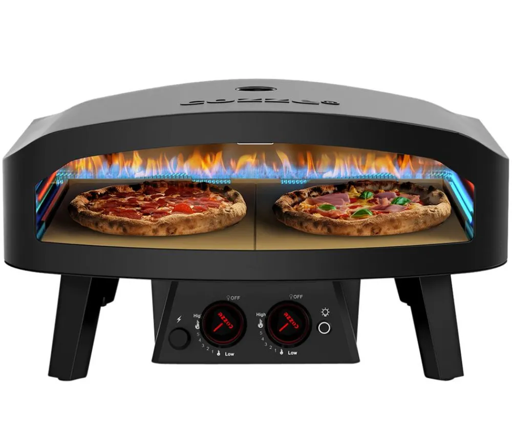 cozze® Cozze Gas-Pizzaofen Classic Black Edition, inkl. Pizzastein, 60,3 x 59,5 cm (24"), ca. B72/H39,8/T70 cm Schwarz Discount