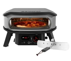 cozze® Pizzaöfen - Cozze Gas-Pizzaofen Premium Rotate 34 cm (13"), mit Thermometer inkl. Pizzastein, ca. B53/H32/T56 cm