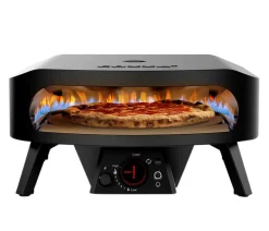 cozze® Pizzaöfen - Cozze Gas-Pizzaofen Rotate Black Edition, inkl. Pizzastein, 43 cm (17