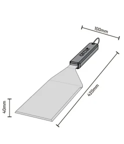 cozze® Grillbesteck & -Handschuhe - Cozze Grillspatel, ca. B37/H10/T4 cm
