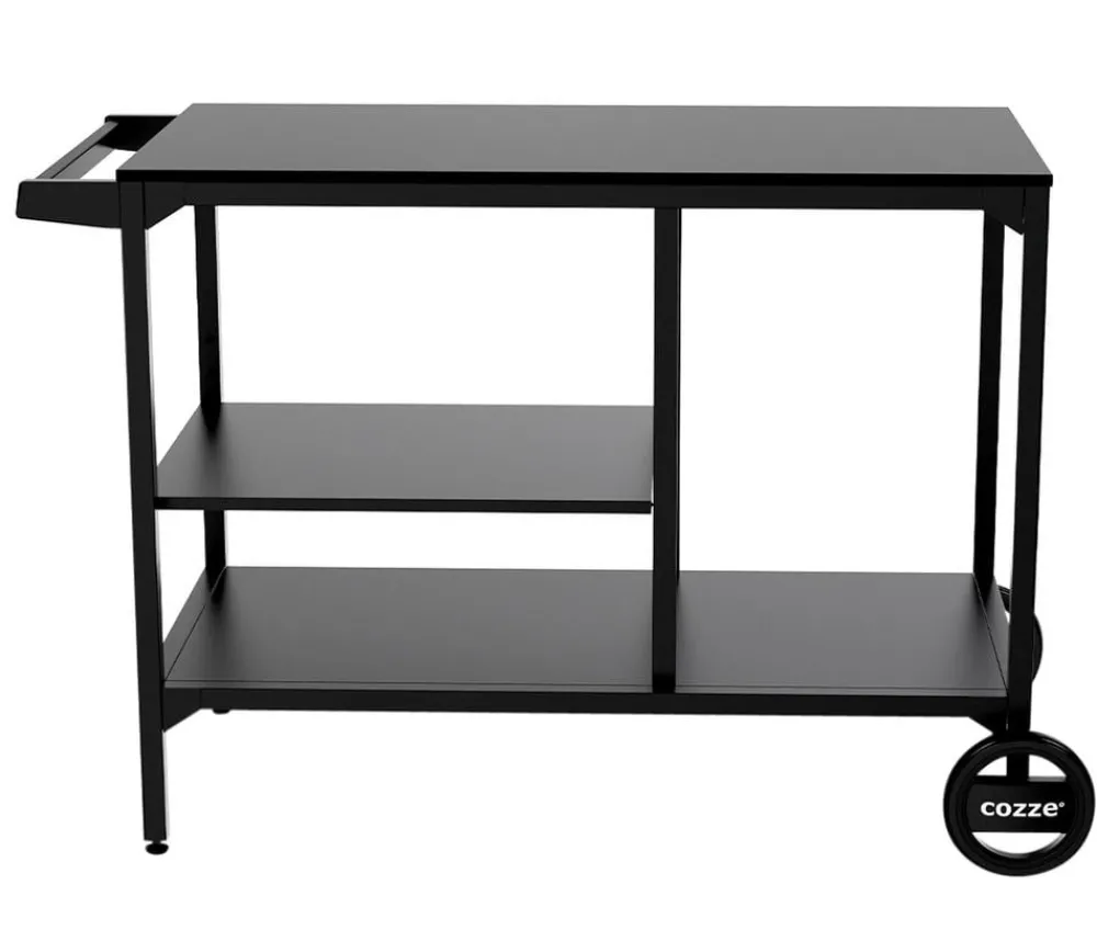 cozze® Grillzubehör - Cozze Grillwagen BBQ Station, ca. B115/H90/T60 cm Schwarz